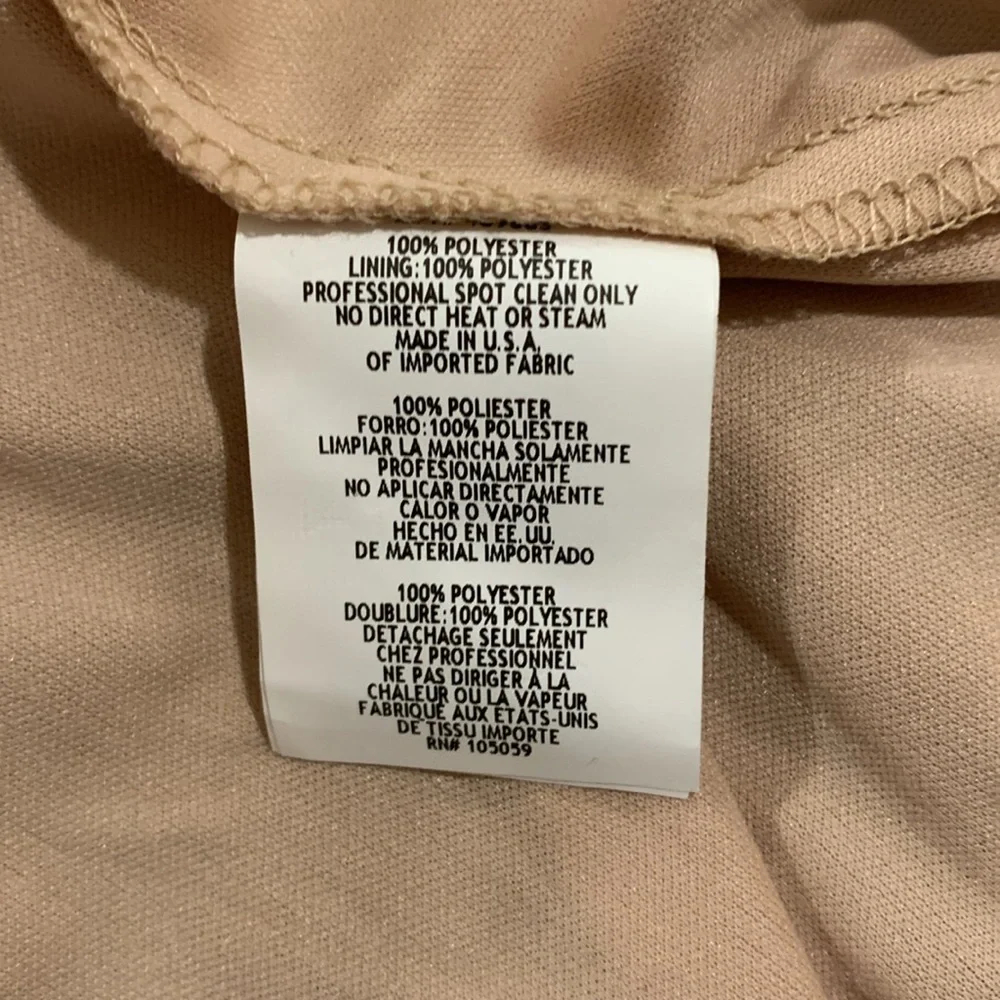 NWT XScape Elegant Tan Evening Dress - Size 8